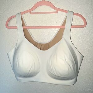 🤍 HUUG Huug Nude/White Colored Padded Low-Medium Support No-Wire Bra SIZE XXL